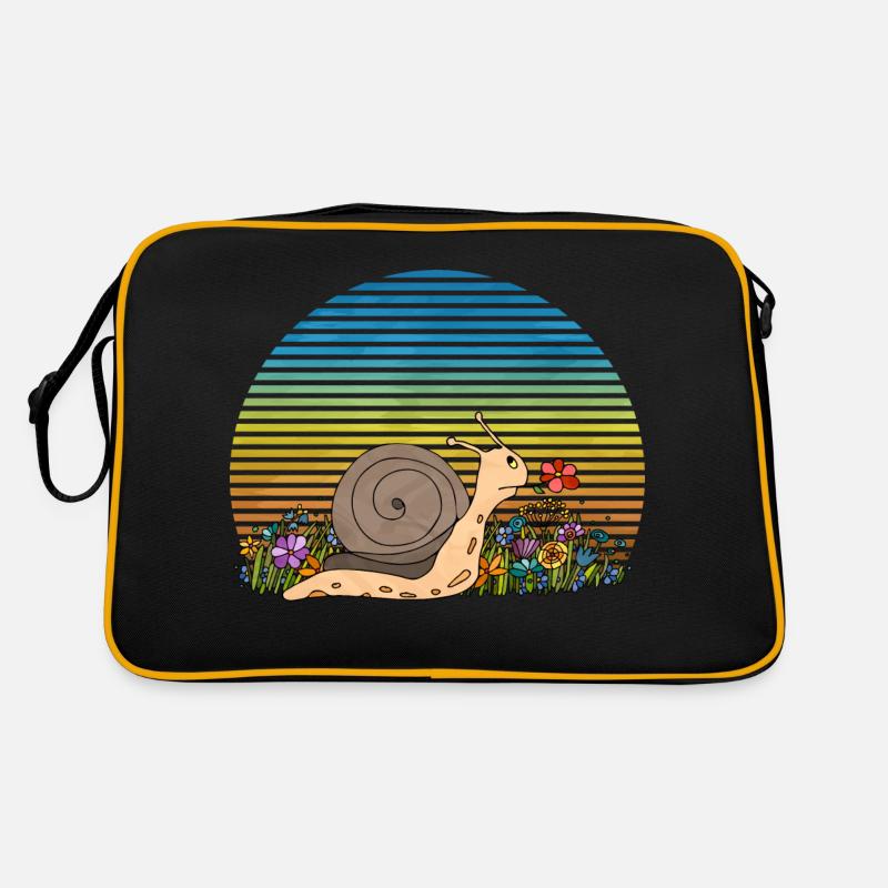 Schnecke Retro Tasche