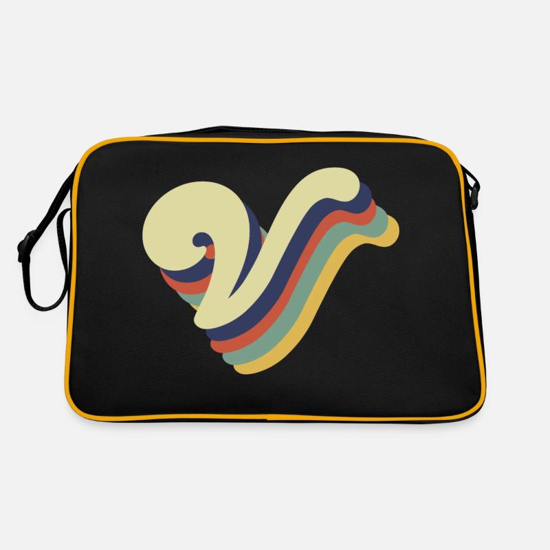 Lettre v rétro Sac Retro