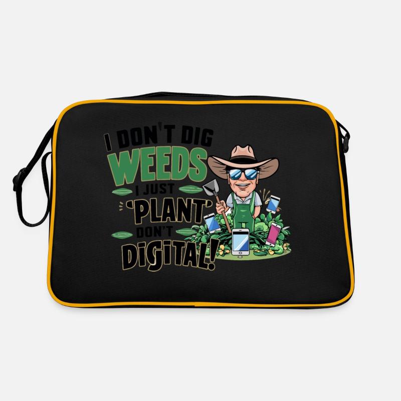 GÄRTNER. ICH PFLANZE EINFACH NICHT DIGITAL Retro Tasche