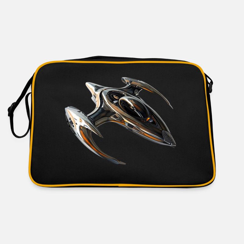 Avec le vaisseau spatial à travers l’espace Sac Retro
