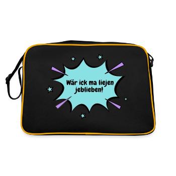 Berlin serait resté avec moi - Sac Retro - noir/or - Dos