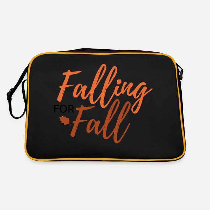 Falling for Fall lettering Retro Bag