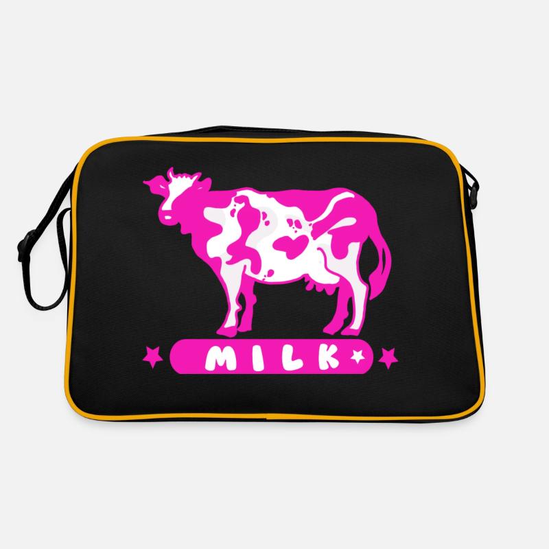 Vache Kawaii Rose Sac Retro