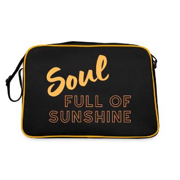 Soul full of sunshine - Retro Bag - black/gold - Back