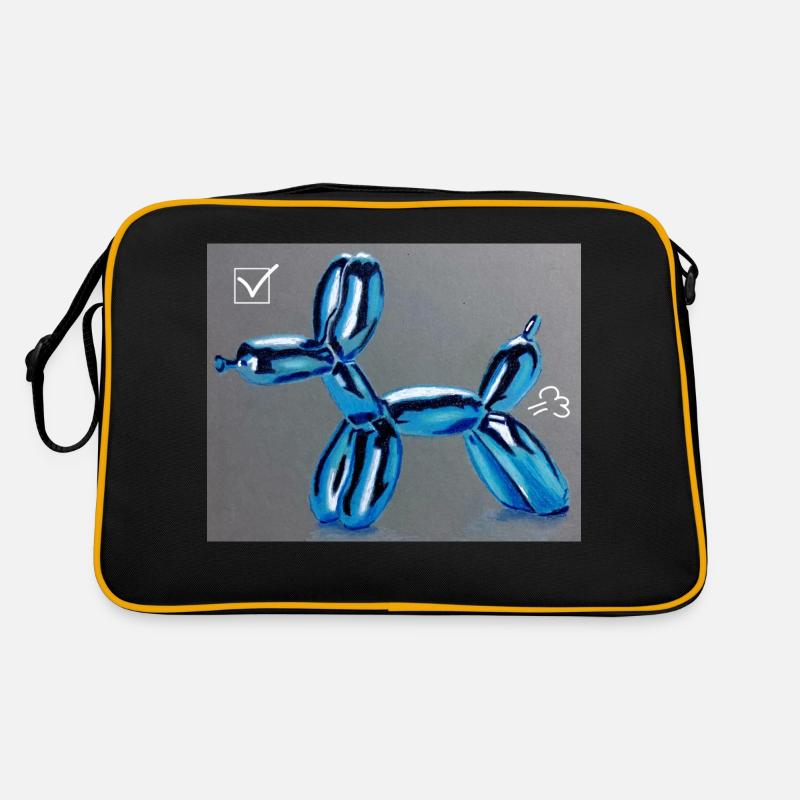 Hunde-Ballon Retro Tasche