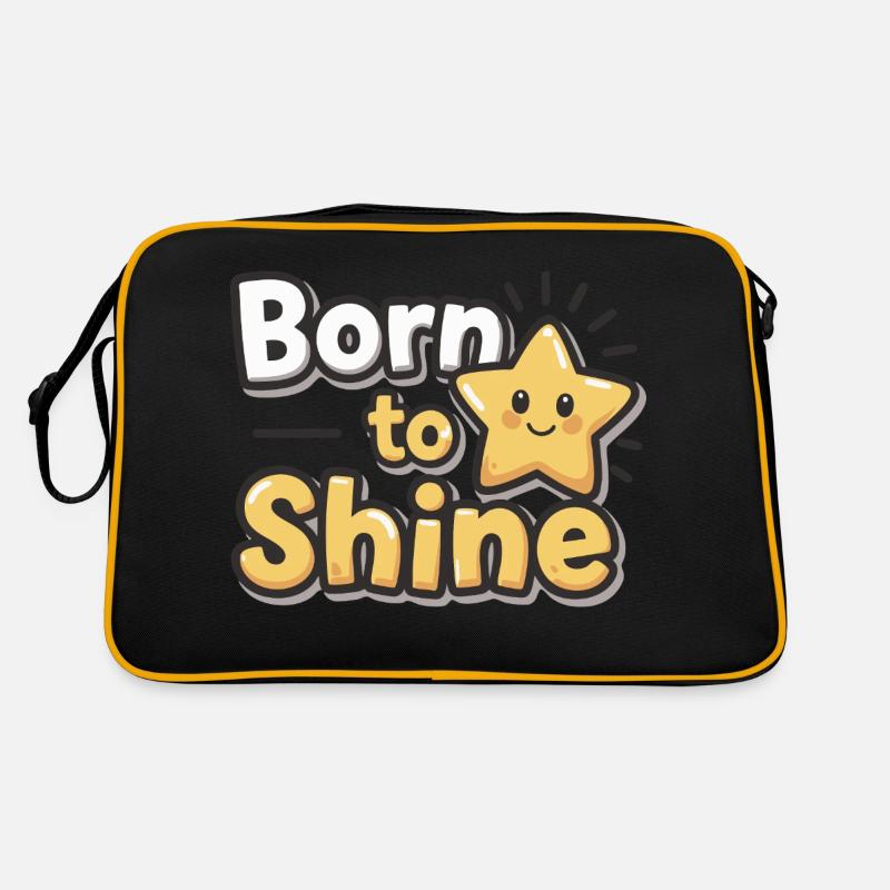 Born to Shine – Strahlender Stern Retro Tasche
