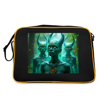 Abiku – Yoruba spirit children between life and de - Retro Bag - black/gold - Back