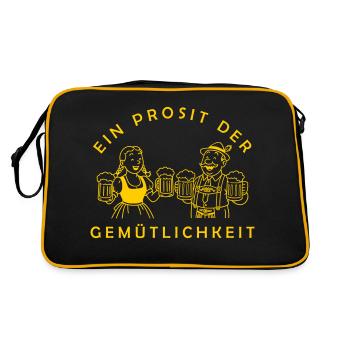 Herr Bier und Frau Bier - Prosit Der Gemütlichkeit - Sac Retro - noir/or - Dos