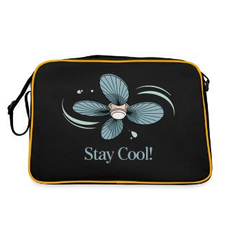 CEILING FANS STAY COOL - Retro Bag - black/gold - Back