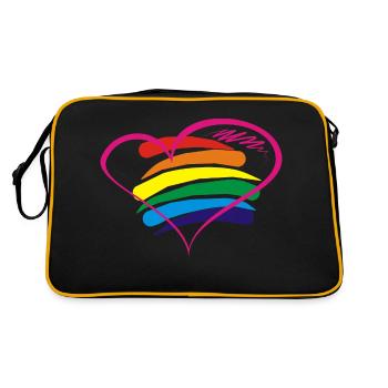 Pride - Retro Tasche - Schwarz/Gold - Hinten