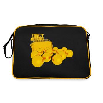 Gold diggers, gold prospectors, gold miners - Retro Bag - black/gold - Back
