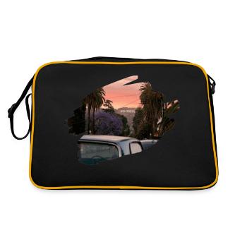 Hollywood Sign - Sac Retro - noir/or - Dos