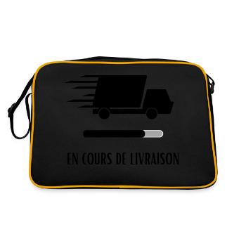 camion de livraison rapide - Sac Retro - noir/or - Dos