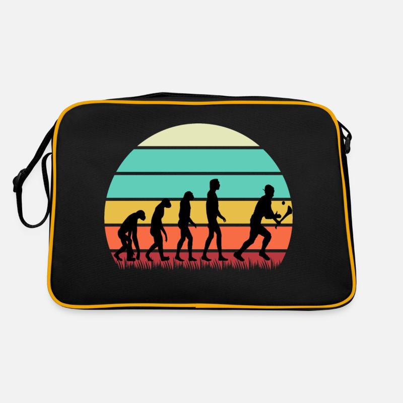 L’évolution du hurling - Sac Retro - noir/or