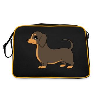 Dackel - Sac Retro - noir/or - Dos