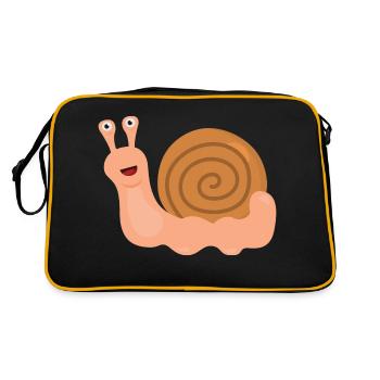 Snail - Retro Bag - black/gold - Back