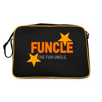 funcle the fun uncle - Retro Tasche - Schwarz/Gold - Hinten
