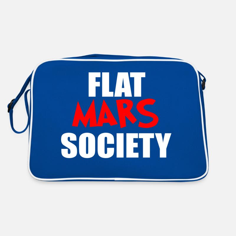 flat mars funny quote Retro Bag