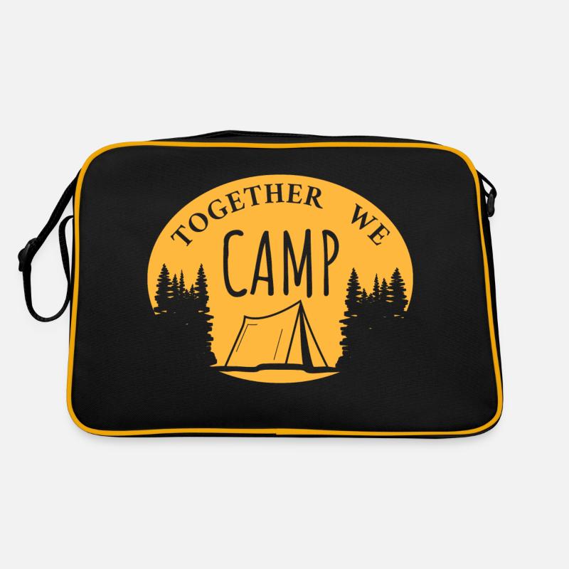 Ensemble, nous campons - Camping Trees Forest Mountains Sac Retro