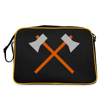 Hache - Sac Retro - noir/or - Dos