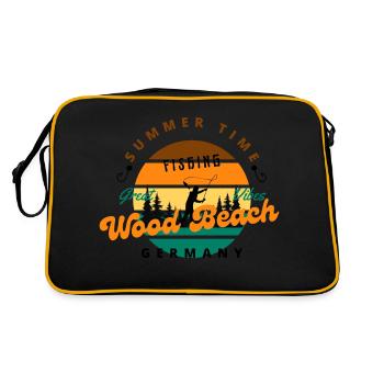 Plage de Angler Wood - Sac Retro - noir/or - Dos