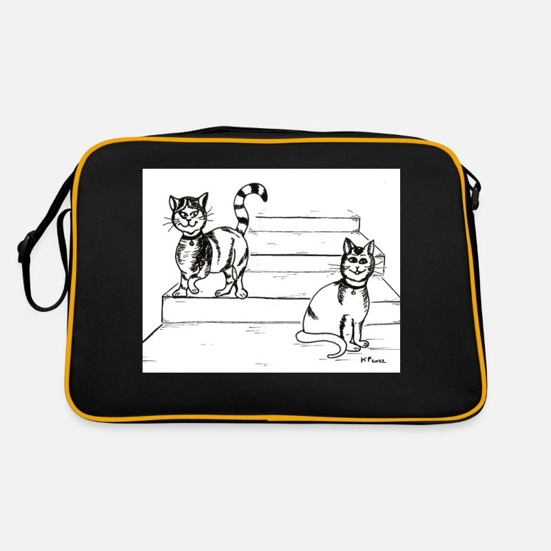 Katzenfreunde Retro Tasche