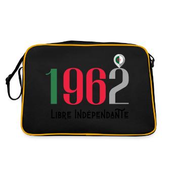 1962 Ein unabhängiges freies Algerien - Retro Tasche - Schwarz/Gold - Hinten