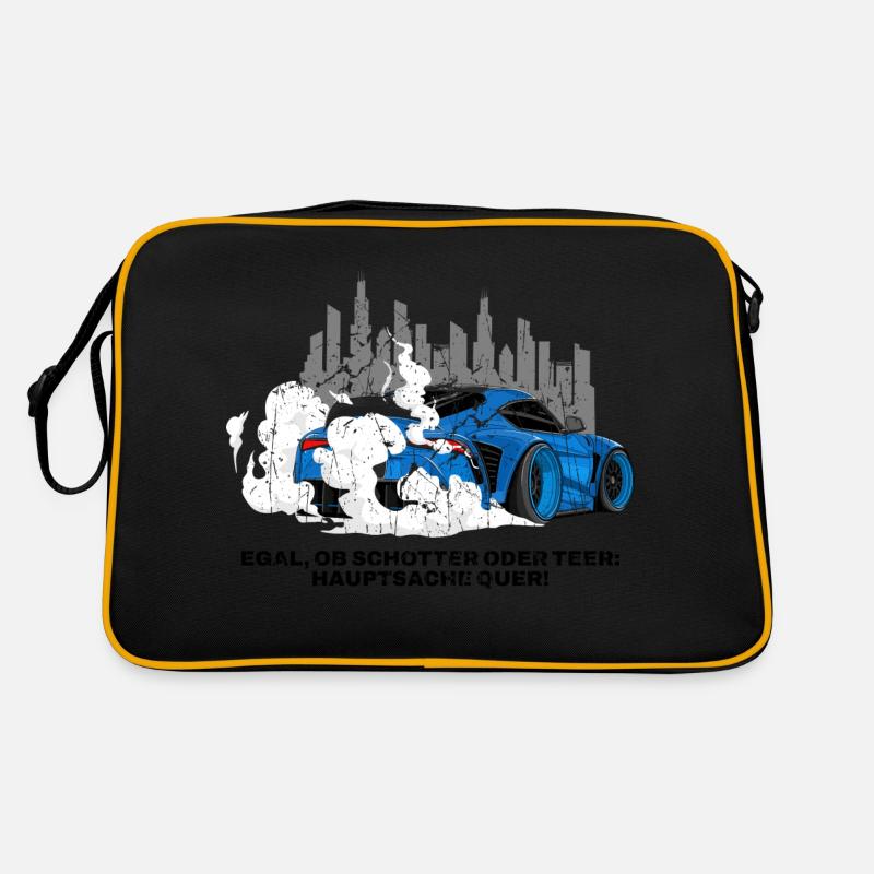 Hauptsache Quer Retro Tasche