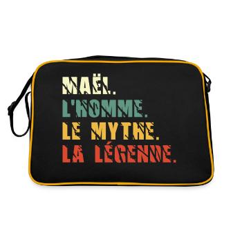 Maël l homme le mythe la légende - Sac Retro - noir/or - Dos