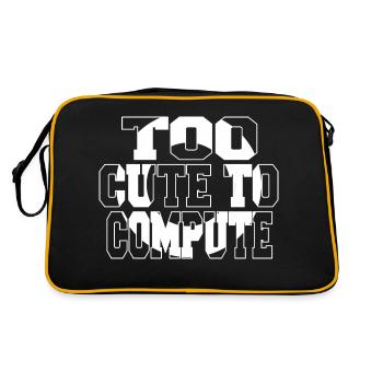 birthday present idea but i do hacking code - Retro Tasche - Schwarz/Gold - Hinten
