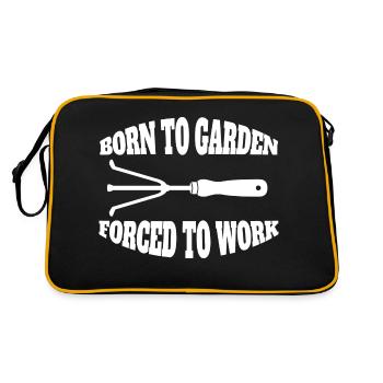 Gardener Orchard Garden Gift Hobby Gardener - Retro Bag - black/gold - Back