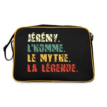 Jérémy l homme le mythe la légende - Sac Retro - noir/or - Dos