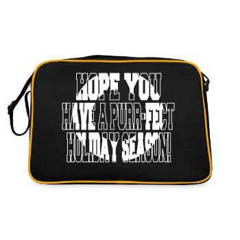 Propriétaire de chat AWW Avocats Ordinateur Cat Lover - Sac Retro - noir/or - Dos