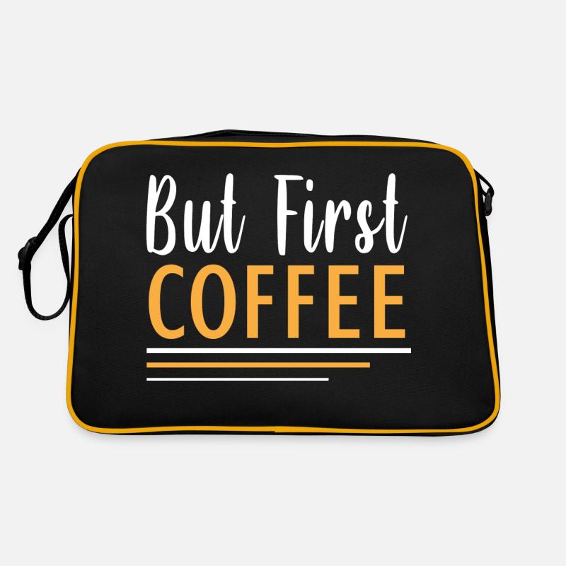 aber erster Kaffee Retro Tasche