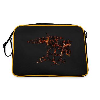 Michel archange saint ange chrétien saint snkt - Sac Retro - noir/or - Dos