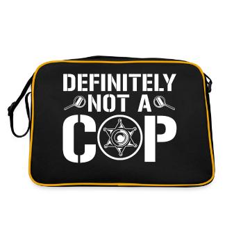 Certainement pas un policier - Police Member Police - Sac Retro - noir/or - Dos