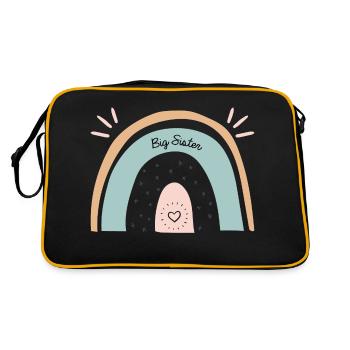 Big Sister Rainbow - Retro Bag - black/gold - Back