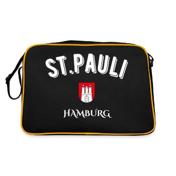st. pauli hamburg - Retro Bag - black/gold - Back