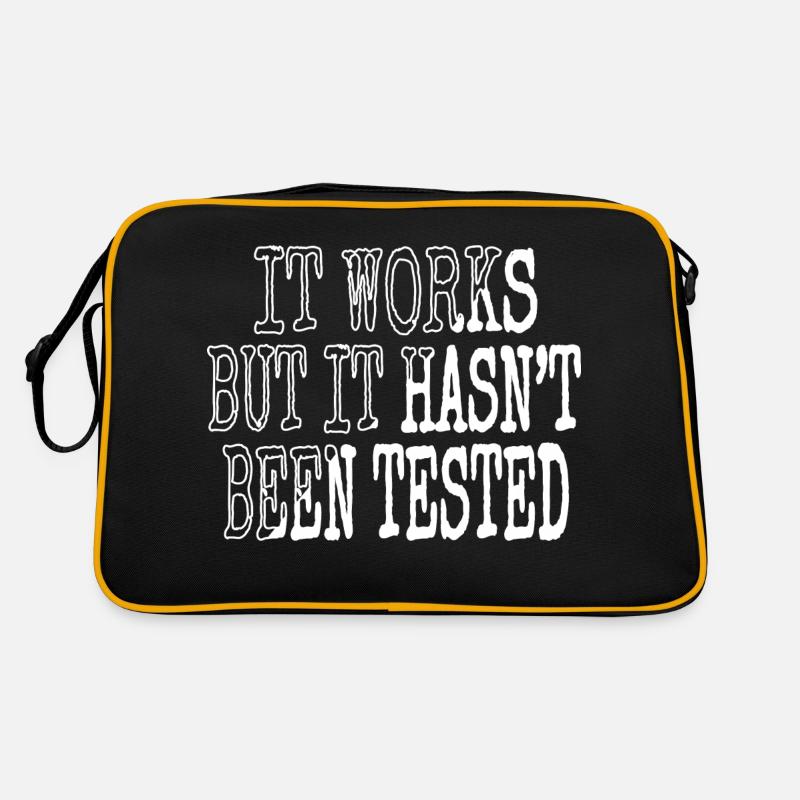 Programming Programming Language - Retro Bag - black/gold