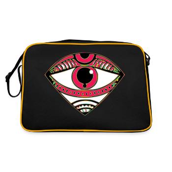 Third eye - Retro Bag - black/gold - Back