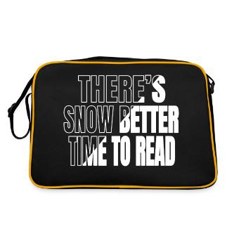 Book Connoisseur Joke Love Jokes Book Keeper Shirt - Retro Bag - black/gold - Back