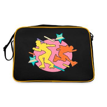 80s rollerbladers - Retro Bag - black/gold - Back
