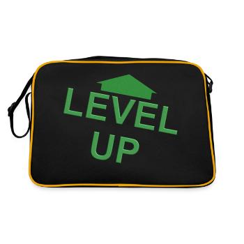 Level Up vert flèche - Sac Retro - noir/or - Dos