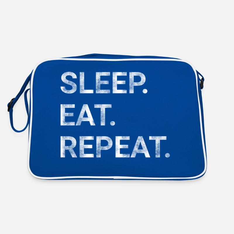 Sleep Eat Repeat Retro Bag
