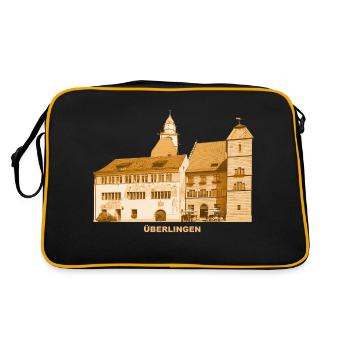 Überlingen Town Hall Münster Bodesee Baden-Württembe - Retro Bag - black/gold - Back