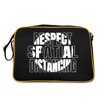animal 51 alien ufo all bday quote sayings happy - Retro Bag - black/gold - Back