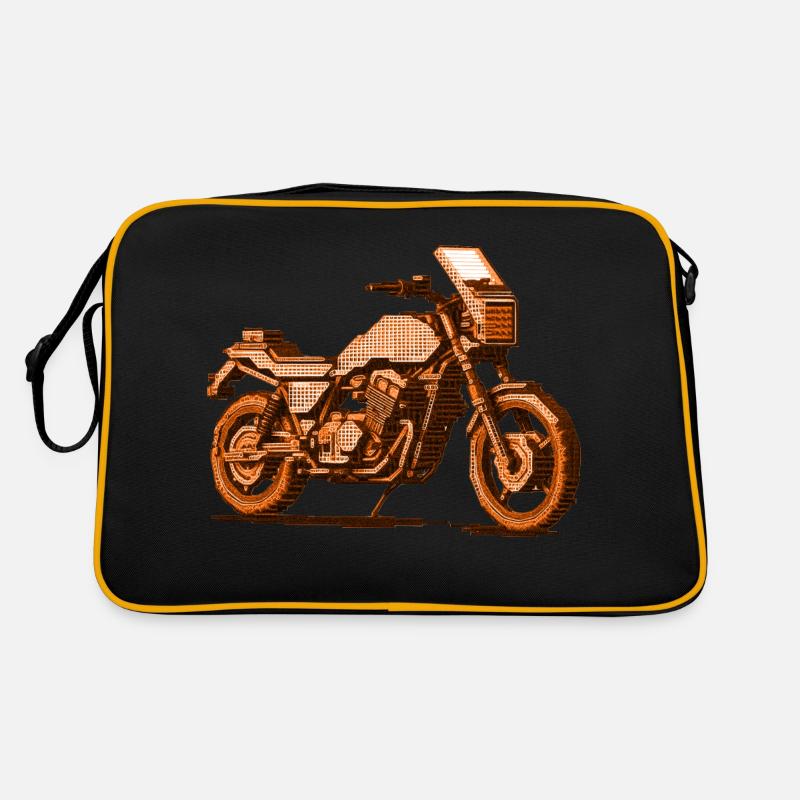 Moto dans un magnifique graphisme vectoriel rétro 8 bits Sac Retro