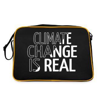 birthday present idea be eco nature conservation - Retro Bag - black/gold - Back