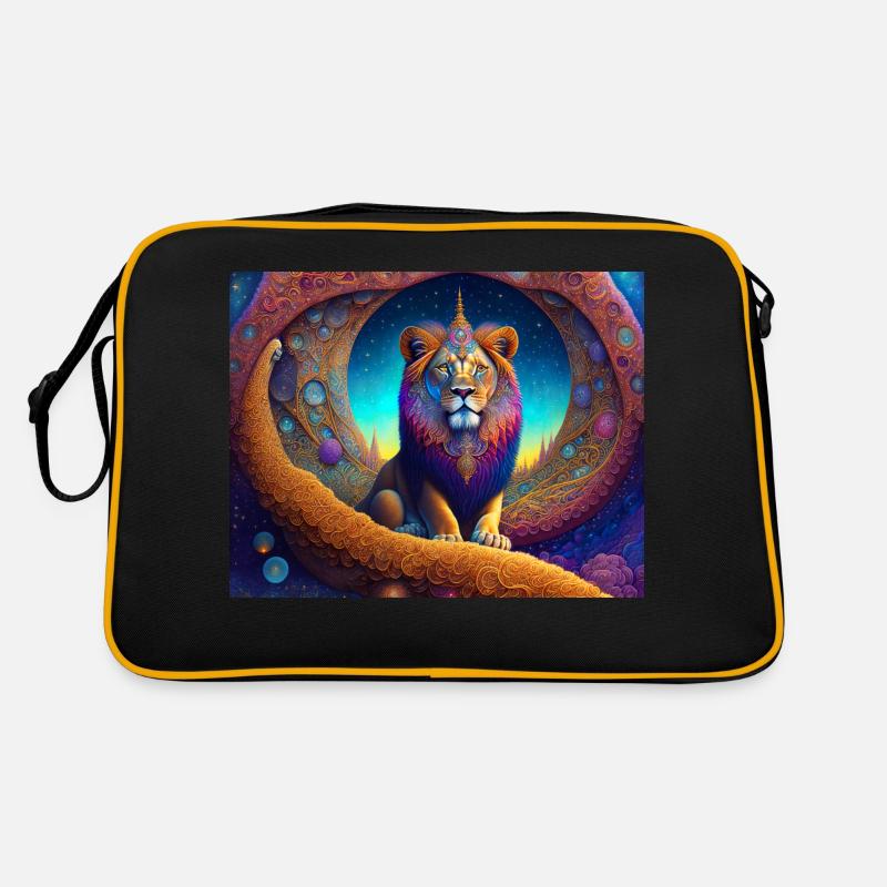 Lion - Retro Bag - black/gold