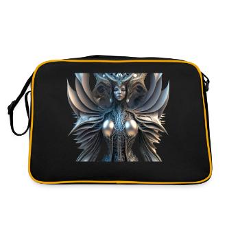 Eiserne Jungfrau - Retro Bag - black/gold - Back